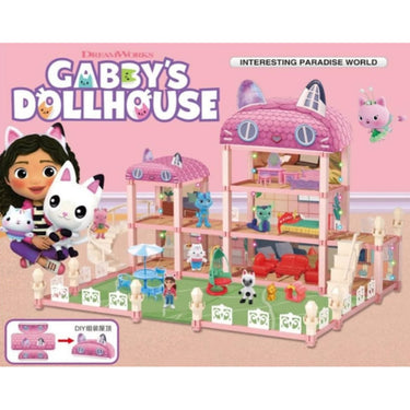 153Pcs DIY Gabby's Paradise World Dollhouse